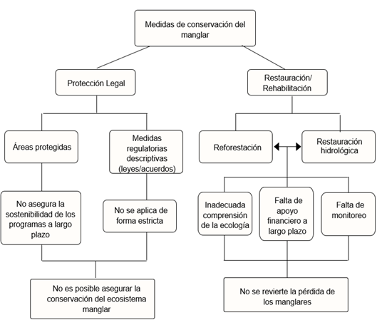  Representación esquemática de la efectividad de la conservación. >