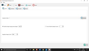 Interfaz gráfico de Cascade Trainer GUI