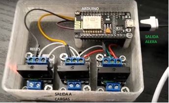 Circuito eléctrico implementado.
