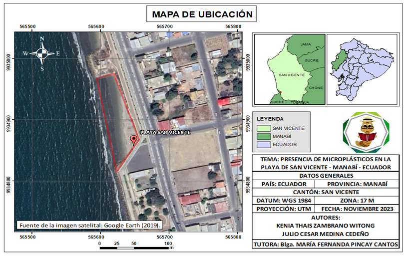 Mapa de ubicación de la Playa de San Vicente
